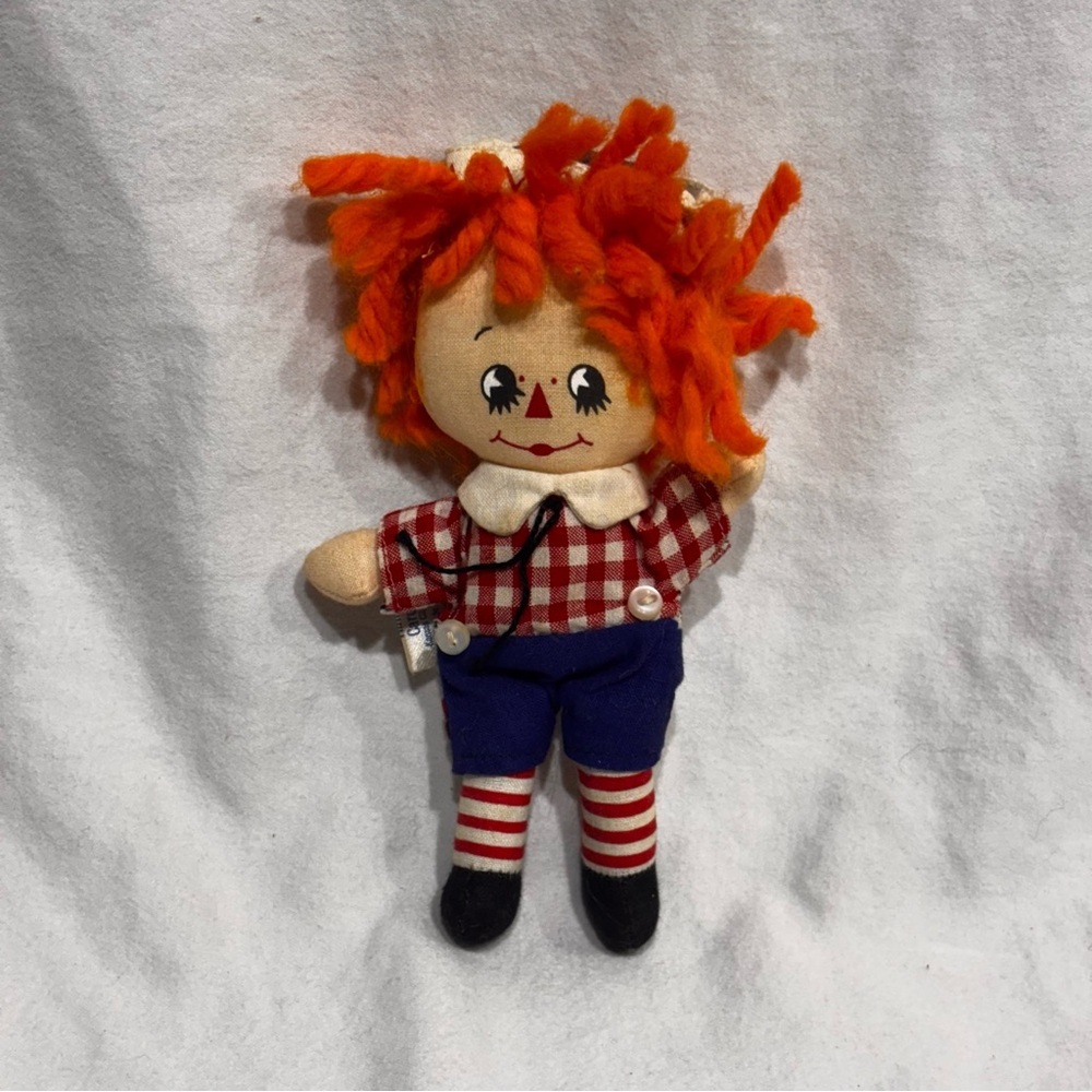 VINTAGE RAGGEDY ANDY 6" MINI DOLL Hallmark Knickerbocker plush Toy